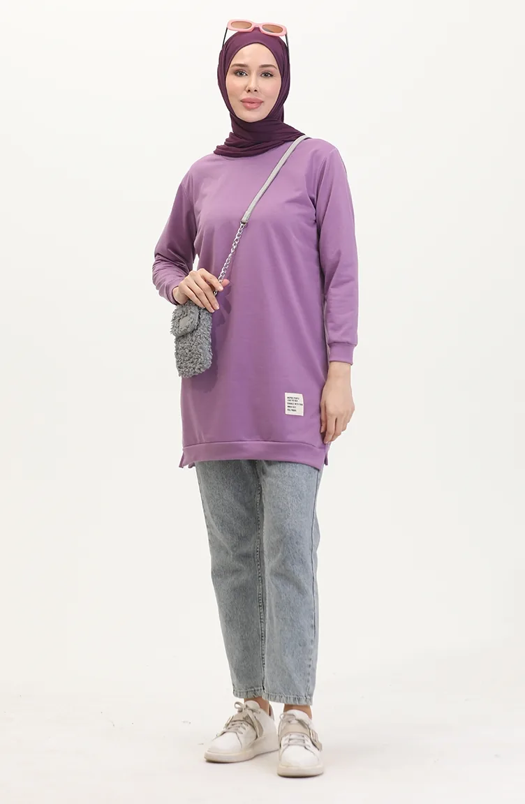 Sporttuniek Met Split 0529-05 Lila 0529-05