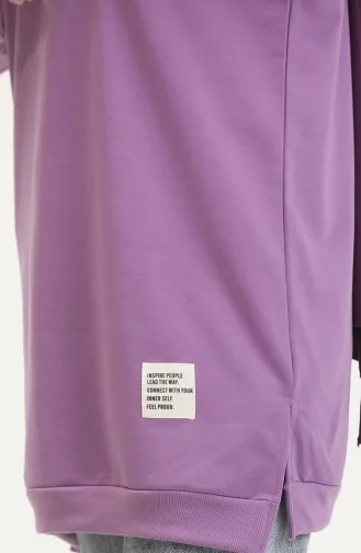 Sporttuniek Met Split 0529-05 Lila 0529-05