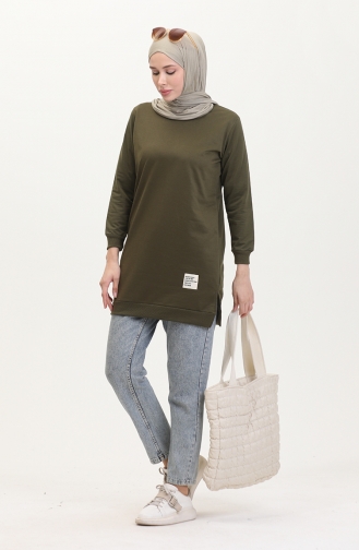 Slit Sports Tunic 0529-06 Khaki 0529-06