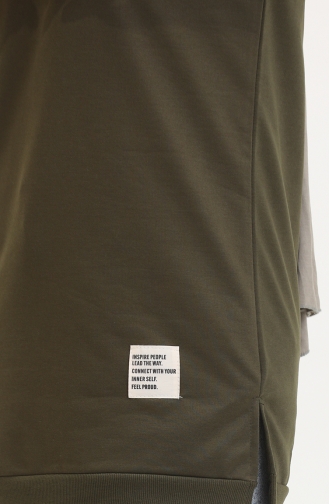 Slit Sports Tunic 0529-06 Khaki 0529-06