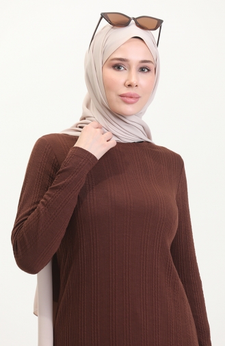 Twisted Camisole Tunic 10344-03 Brown 10344-03