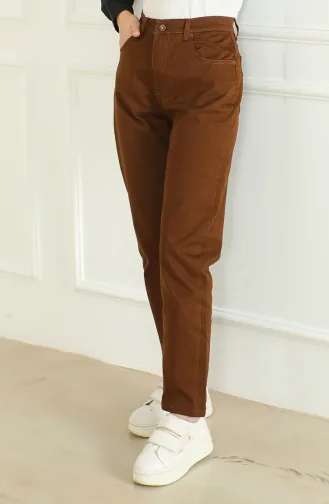 Momjean Salaş Kot Pantolon 5304-01 Kahverengi
