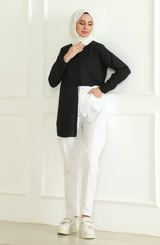 Momcin Loose Jeans 5304-02 Weiß 5304-02