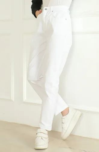 Momcin Loose Jeans 5304-02 Weiß 5304-02