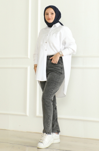 Momjean Salaş Kot Pantolon 5304-03 Gri