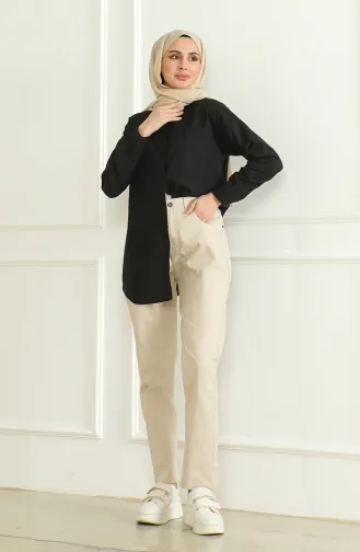 Momjean Salaş Kot Pantolon 5304-04 Taş