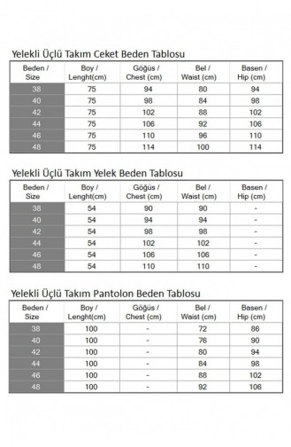Weste Dreieranzug Grau 19222 15317