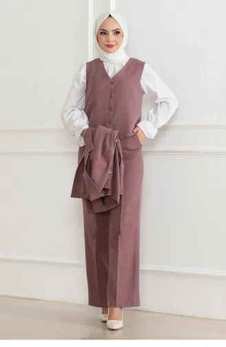 Gilet Triple Costume Dusty Rose 19222 15319