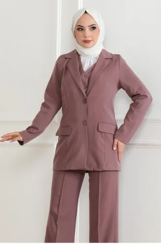 Gilet Triple Costume Dusty Rose 19222 15319