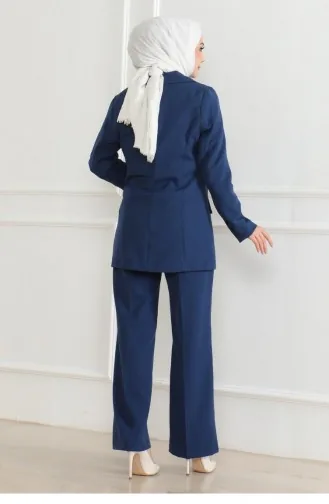Weste Dreieranzug Indigo 19222 15320