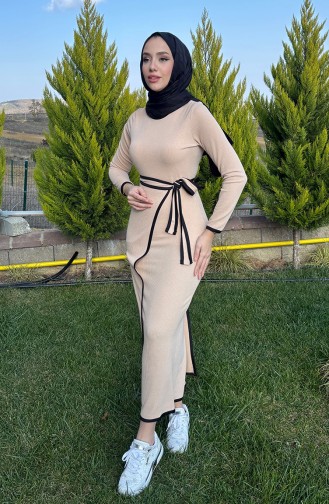 بورغو طقم قماش مزدوج 5512-04 لون بني محمر 5512-04