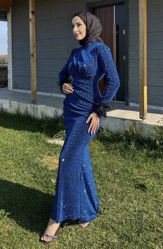 Steinfarbenes Abendkleid 5511-05 Saks 5511-05
