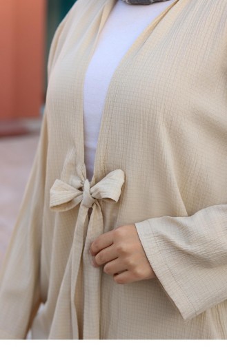 Krawatten-Kimono-Set Beige 1225 624