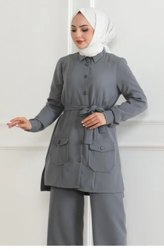 Costume Détail Boutons Gris 19223 15325