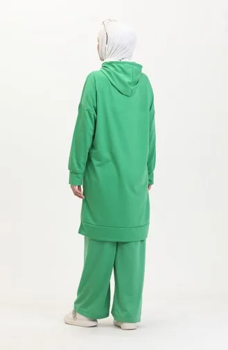 Ensemble Survêtement A Capuche 0057-10 Vert 0057-10