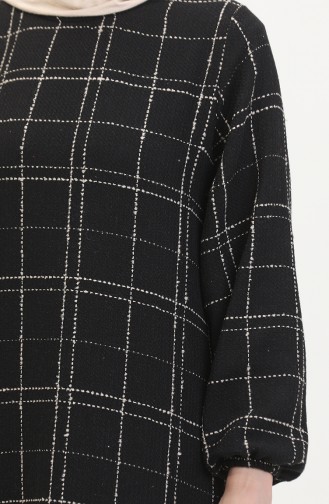 Tweed Plaid Dress 0531-05 Black 0531-05