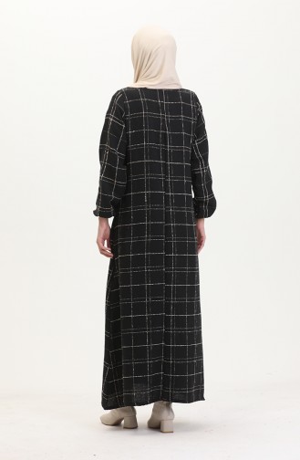 Tweed Plaid Dress 0531-05 Black 0531-05
