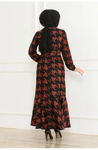 Jurk Met Patroon En Volantrok 3151-03 Taba 3151-03