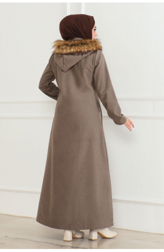 Hooded Fur Cashmere Coat 05061-06 Mink 05061-06