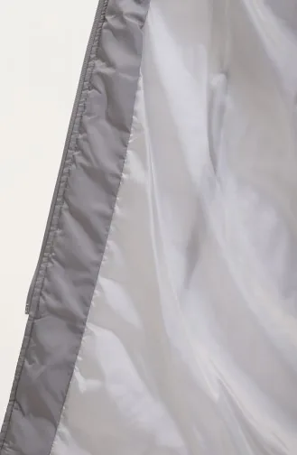 Hooded Quilted Coat 0813-07 Gray 0813-07