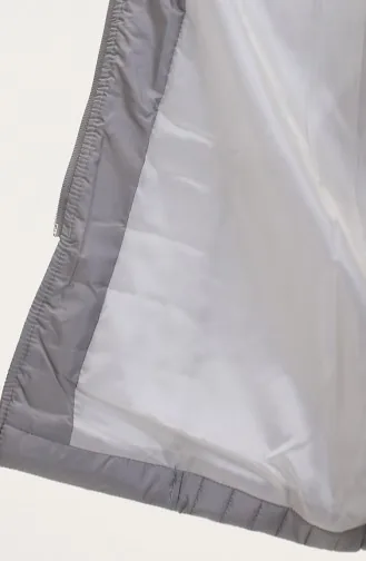 Manteau Matelassé Fourrure 0812-05 Gris 0812-05