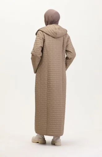 Manteau Matelassé à Capuche Grande Taille 6134-03 Vison 6134-03