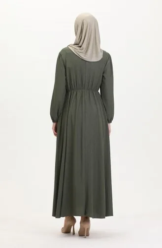 Pocket Dress 1099-01 Khaki 1099-01