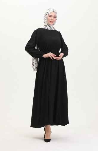 Cepli Elbise 1099-02 Siyah