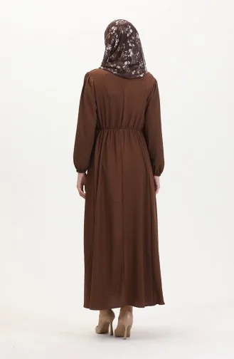 Robe Avec Poches 1099-05 Marron 1099-05