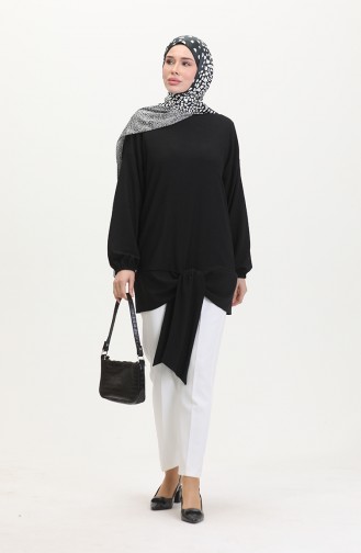 Belted Tunic 1020-01 Black 1020-01