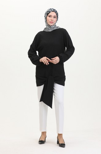 Belted Tunic 1020-01 Black 1020-01
