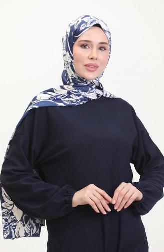 Kuşaklı Tunik 1020-02 Lacivert