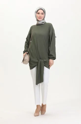 Kuşaklı Tunik 1020-03 Haki