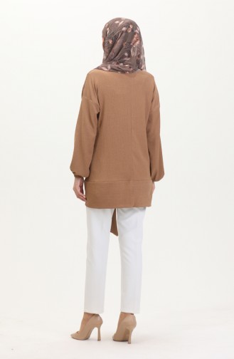 Kuşaklı Tunik 1020-04 Vizon