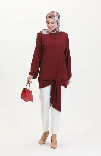 Tunika Mit Gürtel 1020-05 Weinrot 1020-05