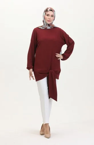 Tunika Mit Gürtel 1020-05 Weinrot 1020-05