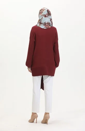 Tunika Mit Gürtel 1020-05 Weinrot 1020-05