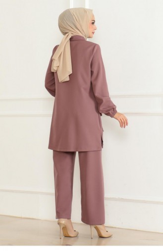 Costume Détaillé Avec Poches Dusty Rose 19229 15339