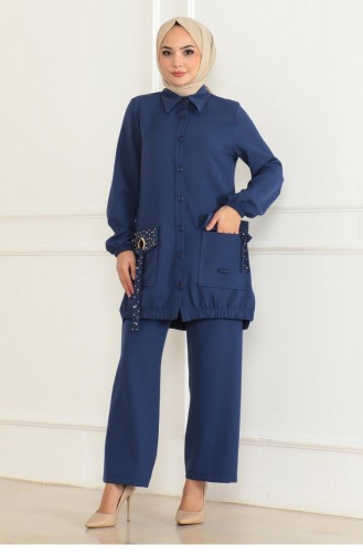 Costume Détail Poche Indigo 19229 15340