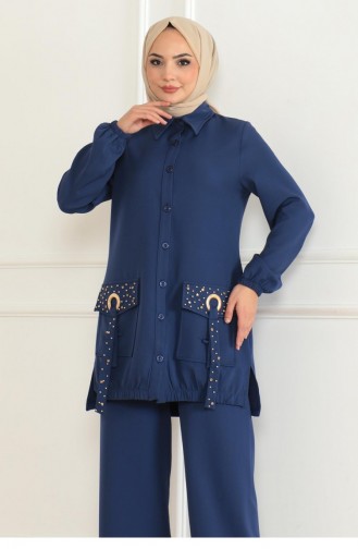 Costume Détail Poche Indigo 19229 15340