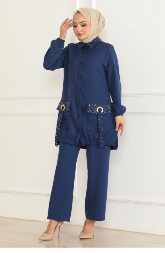 Costume Détail Poche Indigo 19229 15340