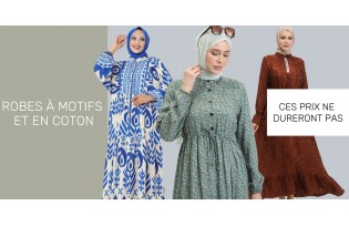Robes à Motifs et en Coton