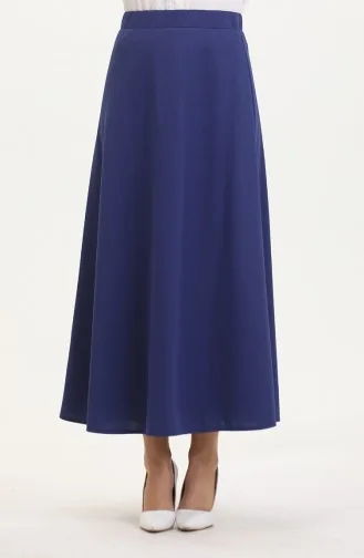 Jupe Cloche à Taille Elastique 3035-09 Indigo 3035-09