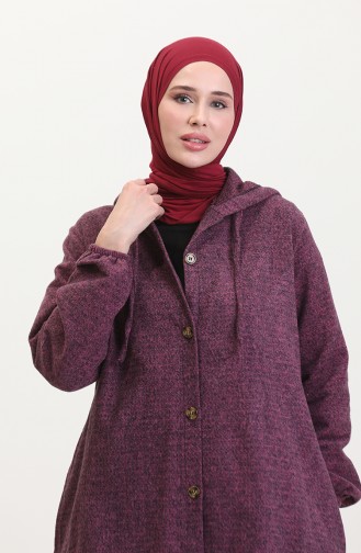 سترة بقبعة بأزرار 0535-10 برقوقي 0535-10