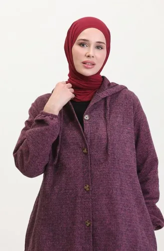 سترة بقبعة بأزرار 0535-10 برقوقي 0535-10
