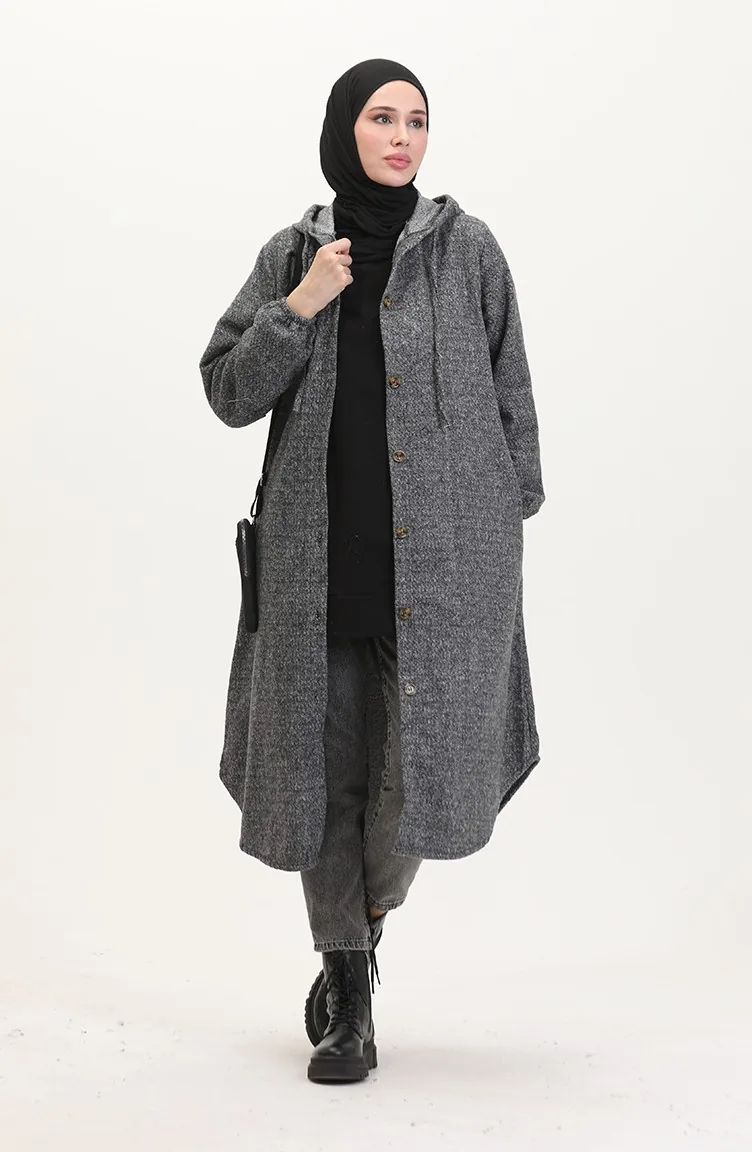 Cape Fine Estampillée à Capuche 0535-11 Gris 0535-11