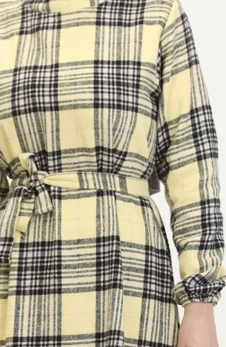 Robe A Ceinture Tissu Bûcheron 0537-04 Jaune 0537-04