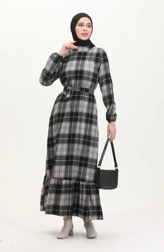Robe A Ceinture Tissu Bûcheron 0537-05 Noir 0537-05