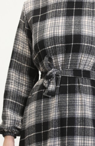 Robe A Ceinture Tissu Bûcheron 0537-05 Noir 0537-05