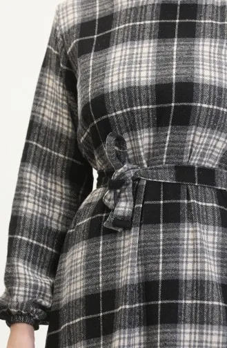 Robe A Ceinture Tissu Bûcheron 0537-05 Noir 0537-05
